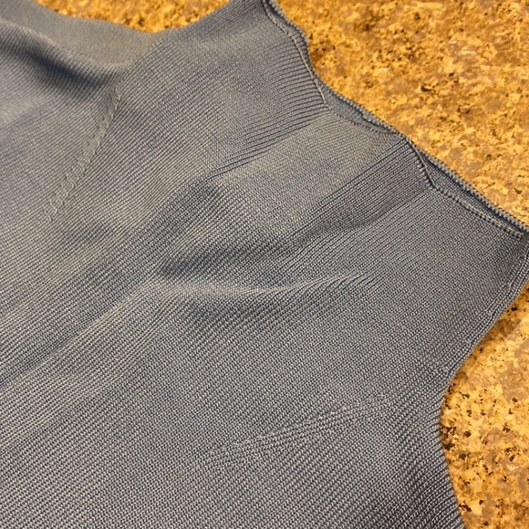 Just Reduced NWT Amore Knitwear Blue Skirt and Top Set Medium Stretchy - Picture 5 of 15